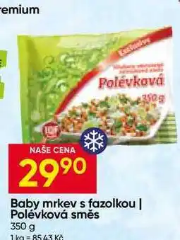 Hruška Baby mrkev s fazolkou, Polévková směs nabídka