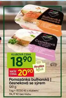 Hruška Gastro Pomazánka bulharská nabídka