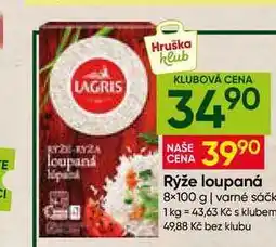 Hruška LAGRIS Rýže loupaná 8× nabídka