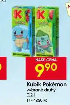 Hruška Kubik Pokémon vybrané druhy nabídka