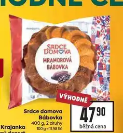 Billa Srdce domova Bábovka nabídka