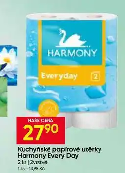 Hruška Kuchyňské papírové utěrky Harmony Every Day 2 ks 2vrstvé nabídka