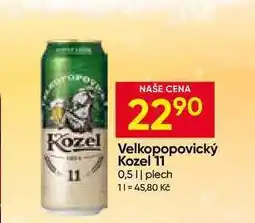 Hruška Velkopopovický Kozel 11 0,5l plech nabídka