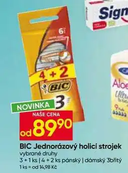Hruška BIC Jednorázový holicí strojek vybrané druhy 3+1 ks nabídka