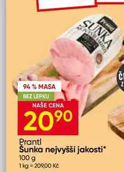 Hruška Prantl Šunka nejvyšší jakosti nabídka