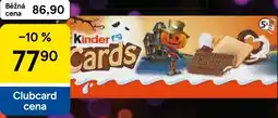 Tesco Kinder Cards Halloween nabídka
