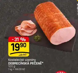 Flop Kostelecké uzeniny debrecínská pečeně nabídka