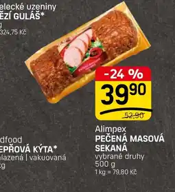 Flop Alimpex pečená masová sekaná nabídka