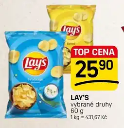 Flop Lay's vybrané druhy nabídka