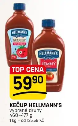 Flop Kečup Hellmann's vybrané druhy nabídka