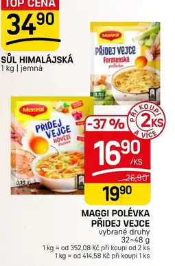 Flop Maggi polévka přidej vejce nabídka
