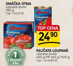 Flop Glana rajčata loupaná nabídka