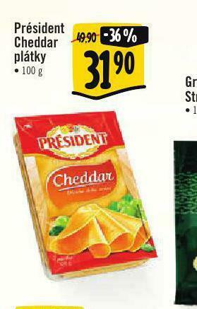Albert Président cheddar plátky nabídka