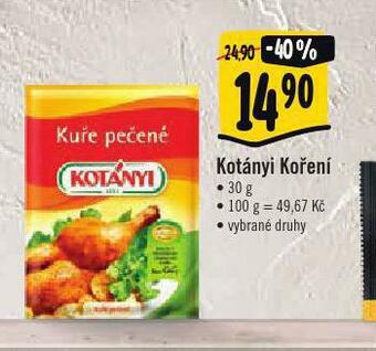 Albert Kotányi koření nabídka