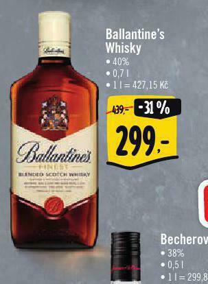 Albert Ballantine´s whisky nabídka