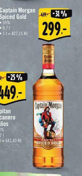 Albert Captain morgan spiced gold nabídka