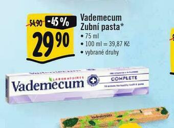 Vademecum zubní pasta