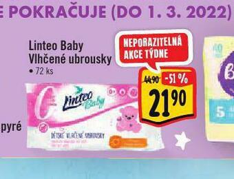 Albert Linteo baby vlhčené ubrousky nabídka