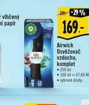 Albert Airwick osvěžovač vzduchu, komplet nabídka