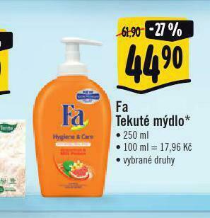 Albert Fa tekuté mýdlo nabídka