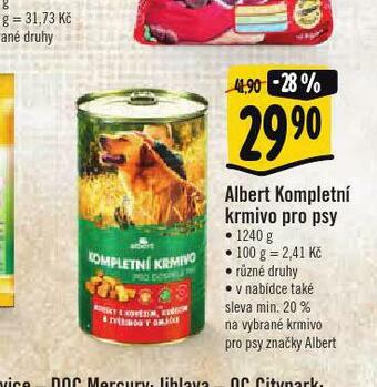 Albert kompletní krmivo pro psy