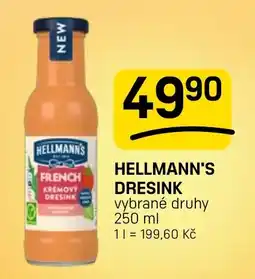Flop Hellmann's dresink nabídka