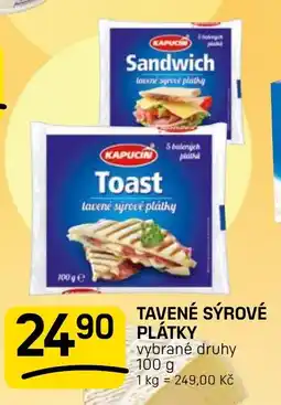 Flop Kapucini tavené sýrové plátky nabídka