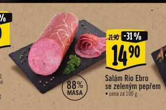Albert Salám rio ebro se zeleným pepřem nabídka
