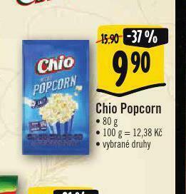Albert Chio popcorn nabídka