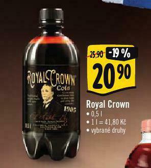 Albert Royal crown cola nabídka
