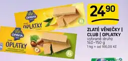 Flop Opavia zlaté věnečky club oplatky nabídka