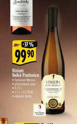 Albert Vinium velké pavlovice nabídka