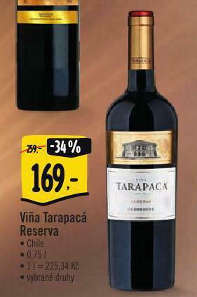 Albert Viňa tarapacá reserva nabídka