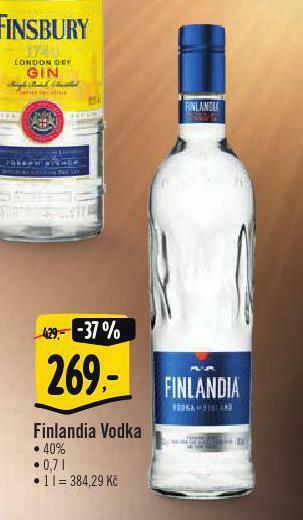 Albert Finlandia vodka nabídka