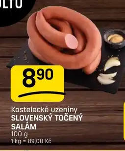 Flop Kostelecké uzeniny slovenský točený salám nabídka