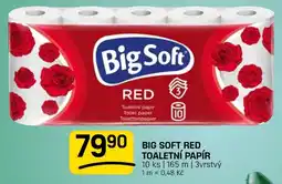 Flop Big Soft red toaletní papír nabídka