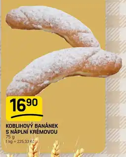 Flop Koblihový banánek s náplní krémovou nabídka