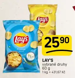 Flop Lay's vybrané druhy nabídka