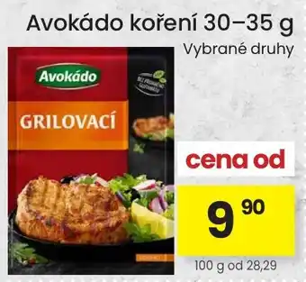 Avokádo koření