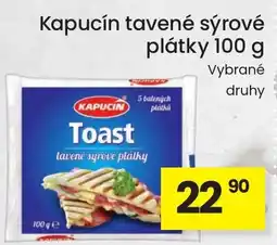 Kubík potraviny Kapucín tavené sýrové plátky nabídka