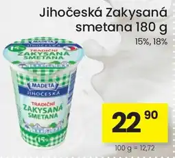 Kubík potraviny Madeta jihoceská zakysaná smetana nabídka