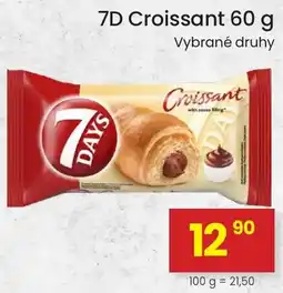 Kubík potraviny 7Days croissant nabídka
