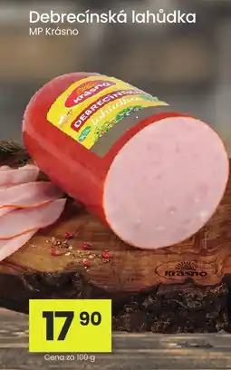 Kubík potraviny Krášno debrecínská lahůdka nabídka