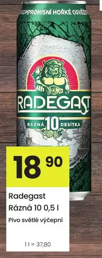 Kubík potraviny Radegast Rázná 10 nabídka