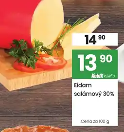 Kubík potraviny Eidam salámový 30% nabídka