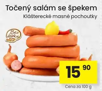 Točený salám se špekem