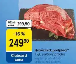 Tesco Hovězí krk podplečí nabídka