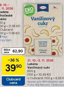 Tesco Labeta Vanilinový cukr nabídka