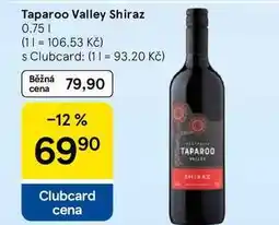 Tesco Taparoo Valley Shiraz nabídka