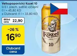 Tesco Velkopopovický Kozel 10 nabídka